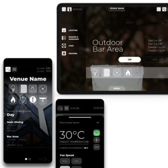 Page designs for Clipsal CBus Smart Home Interface Design