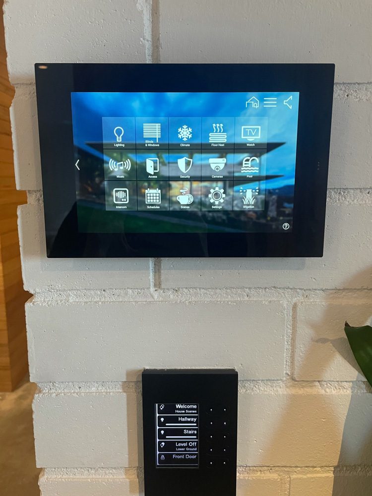 Smart Home App on Touchscreen