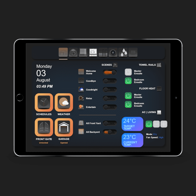 Dusk Smart Home Icons Interface Package