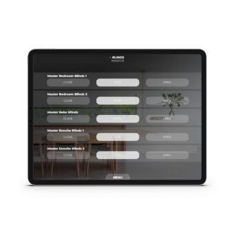Somfy Blinds Control with C-Bus Custom Page