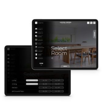 Clipsal Wiser Smart Home App Interfaces for iPad