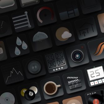 Smart Home Icons free. Black icons for smart homes