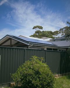 Discrete Solar Panels Install on Roof