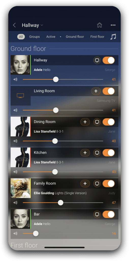 Basalte Music App for Sound System for Home