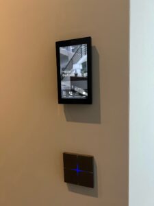 Savant Smart Home Touchpanel on wall